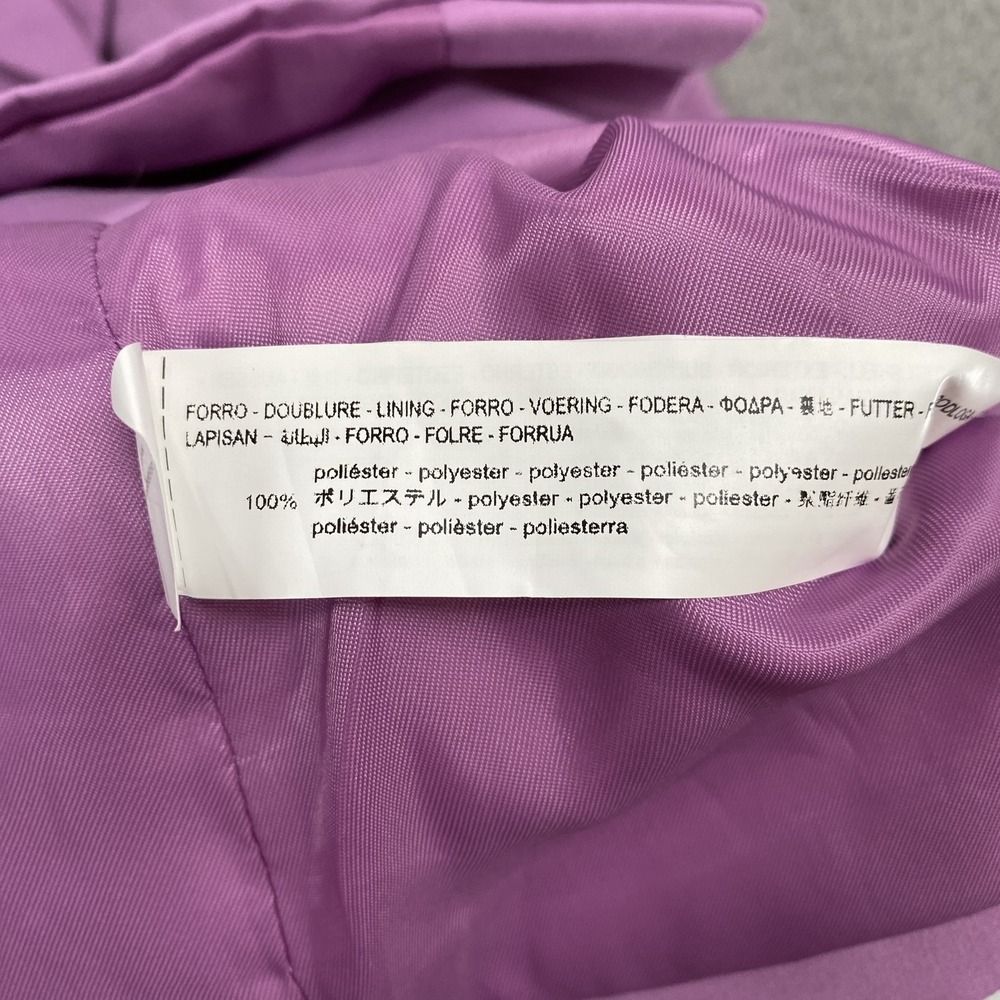 Zara Blazer Dress Womens Small Lilac Cutout One Button Jacket Office Siren - Picture 10 of 15